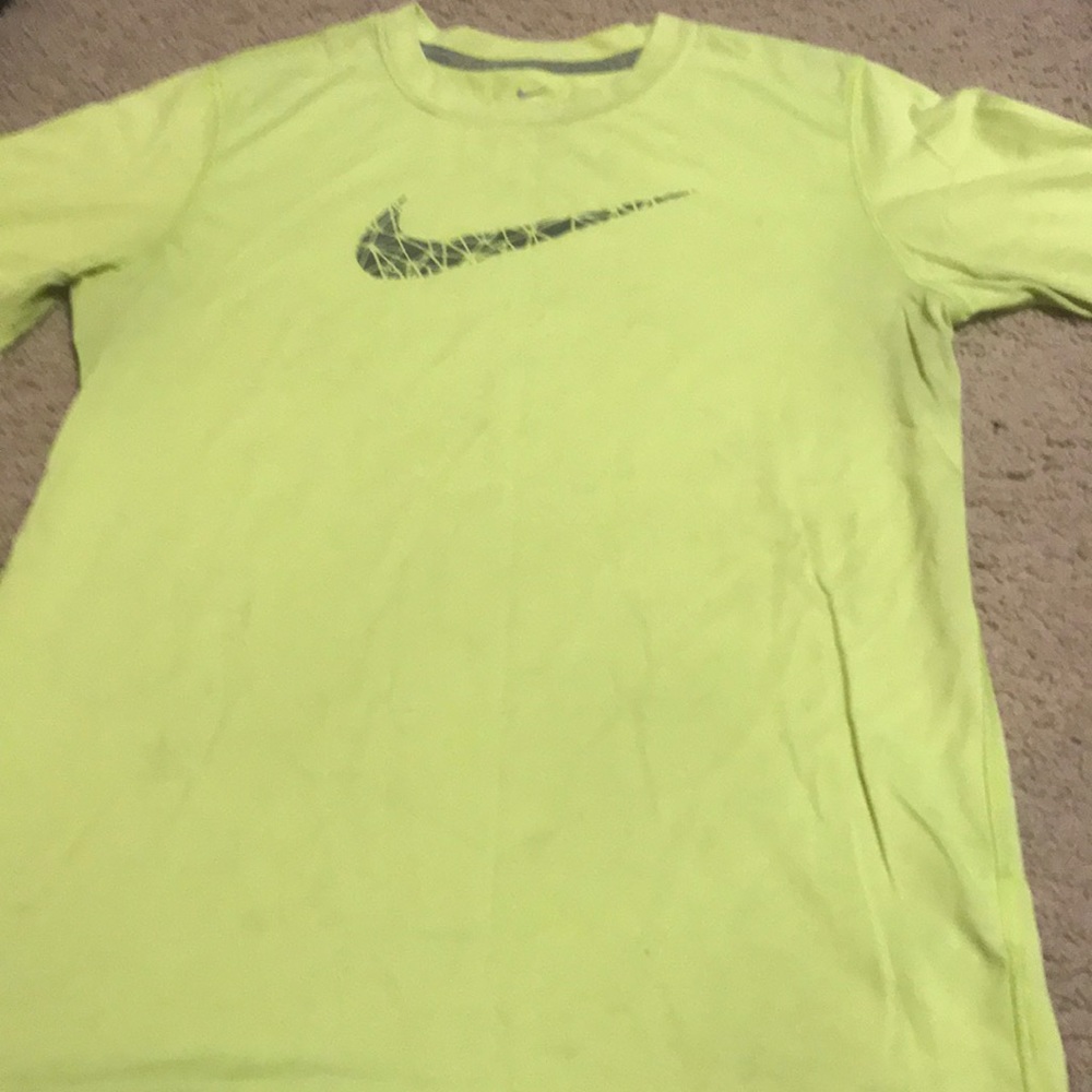 Yellow Nike sports shirt